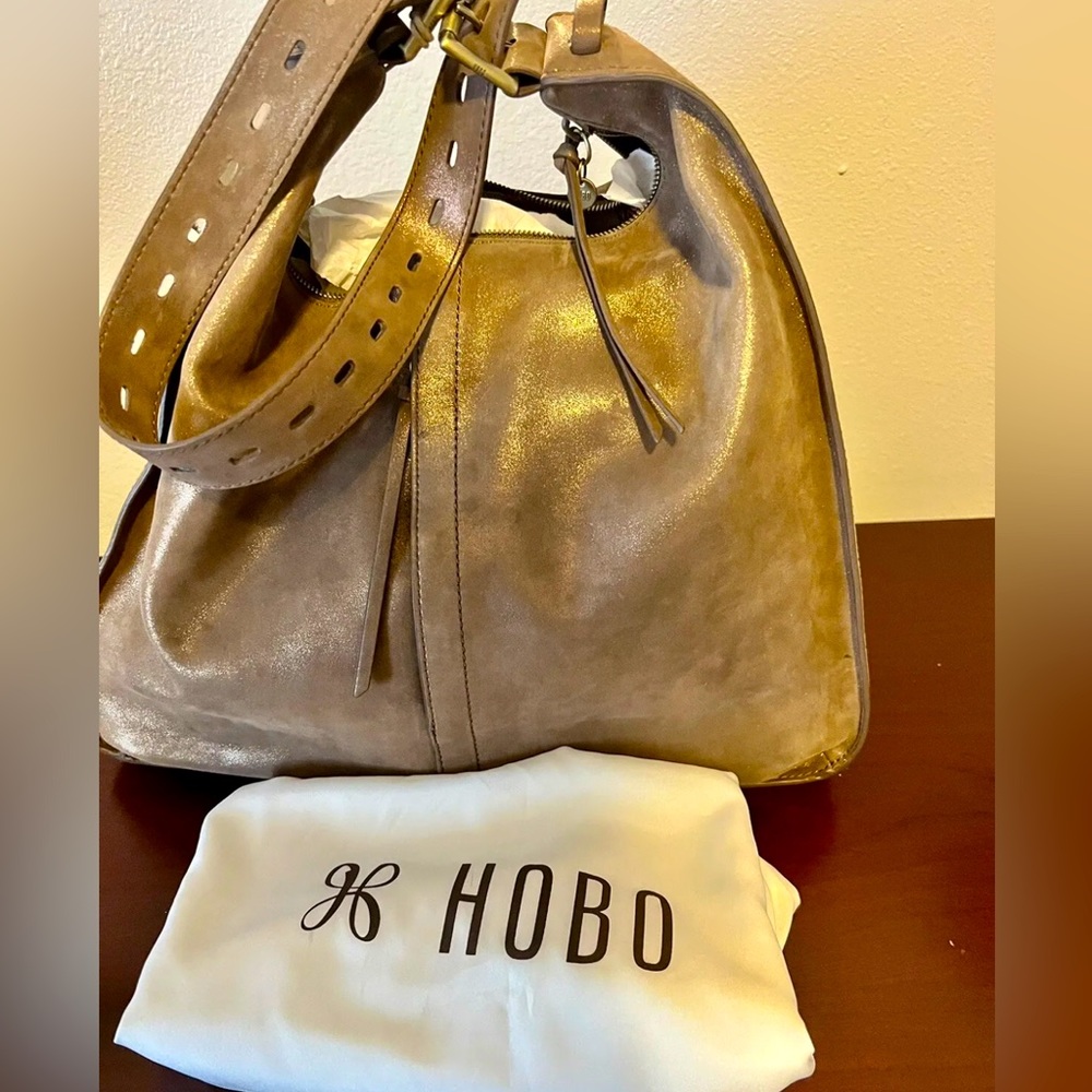 NWT HOBO International “Marley” Gold Shimmer Bag